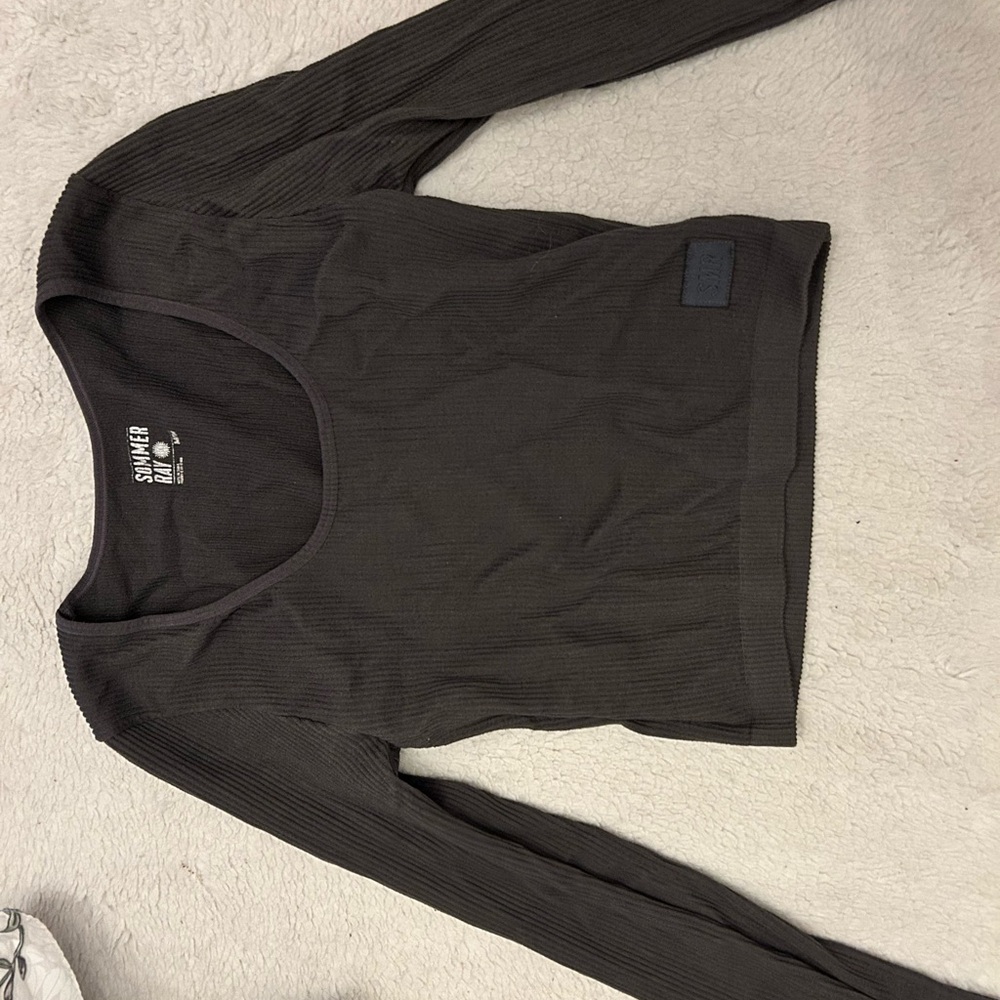 Sheer Black Long Sleeve Top